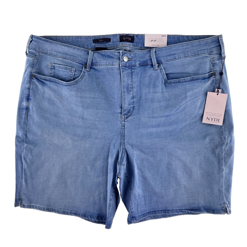 NYDJ Ella Denim Jeans Shorts Womens 26W Poetry Blue